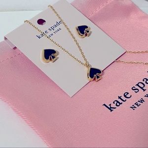 Kate Spade stud earrings and necklace
